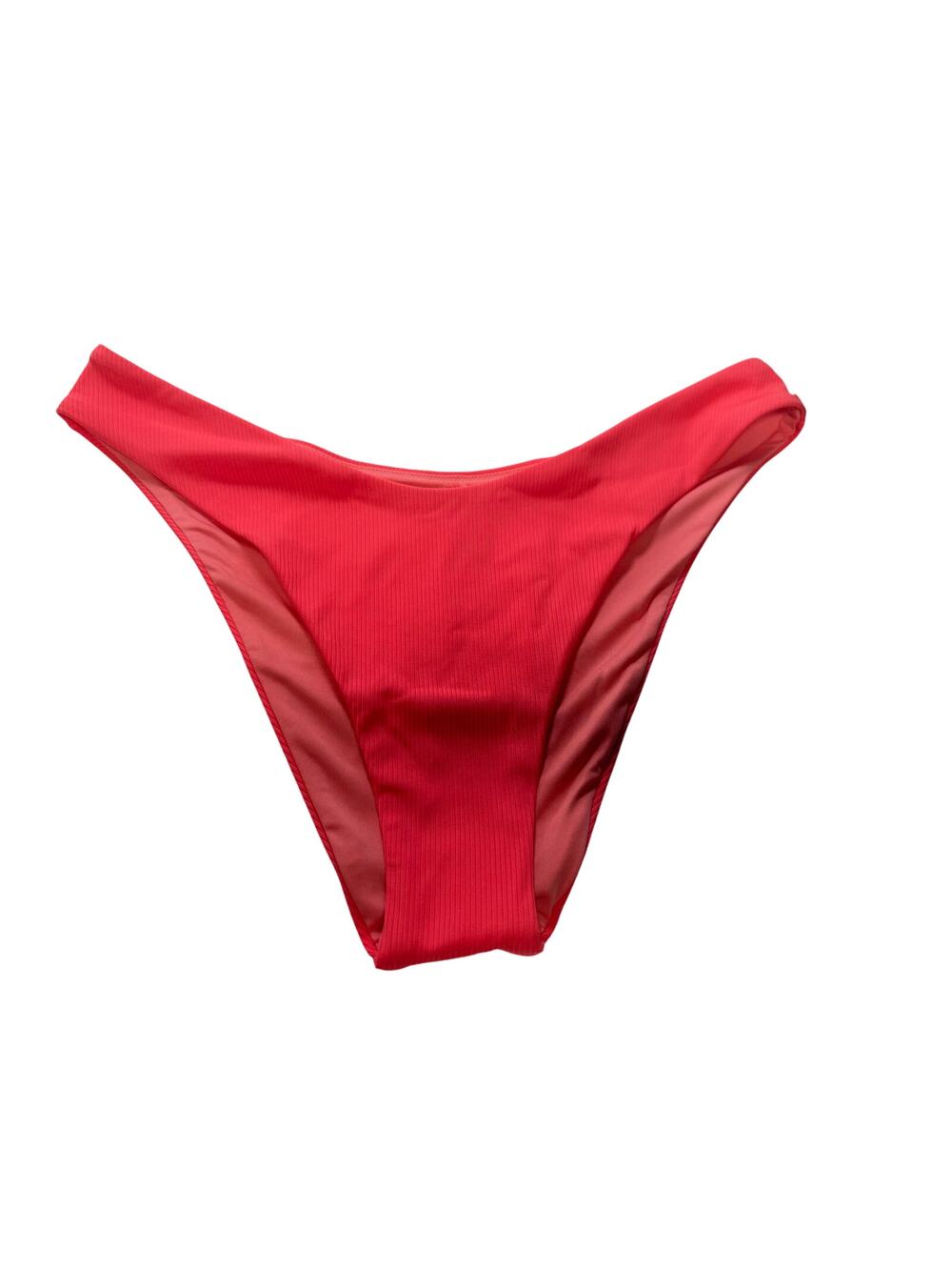 Victoria's Secret Swim Bikini Bottom Brazillian Size LARGE New Bright Pink NWT